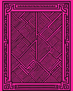 Bold Maze Geometric Pattern Rug