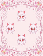 Cute Creature Floral Swirl Pattern Rug
