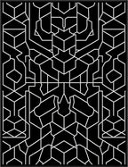 Black White Geometric Abstract Art Rug