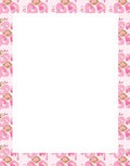 Whimsical Pink Abstract Pattern Rug