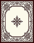 Classic Filigree Pattern Frame Rug