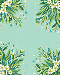 Whimsical Floral Leaf Pattern Rug