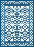 Intricate Lattice Geometric Design Rug