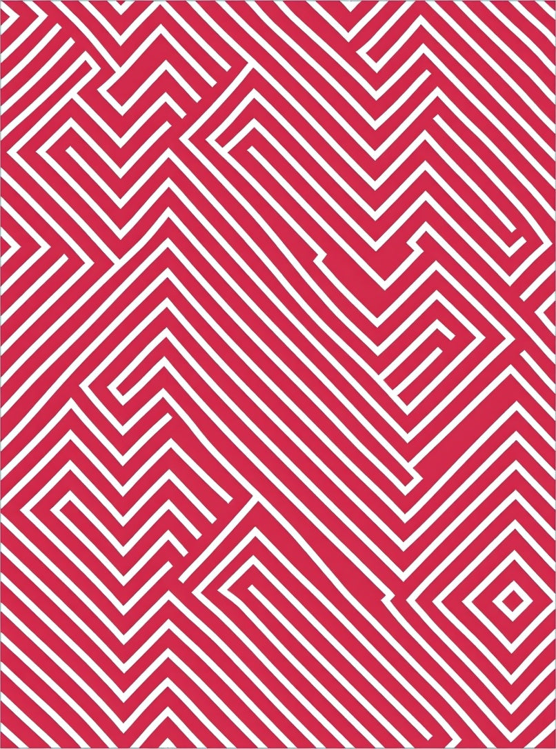 Bold Maze Geometric Pattern Rug