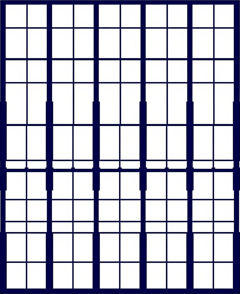 Bold Lattice Geometric Abstract Design Rug