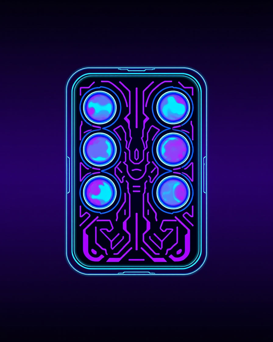 Futuristic Circuit Board Design Rug