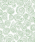 Green Swirling Shell Abstract Rug