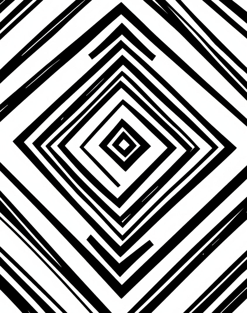 Monochromatic Geometric Tunnels Rug