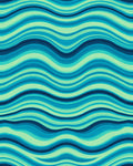 Oceanic Wave Pattern Rug