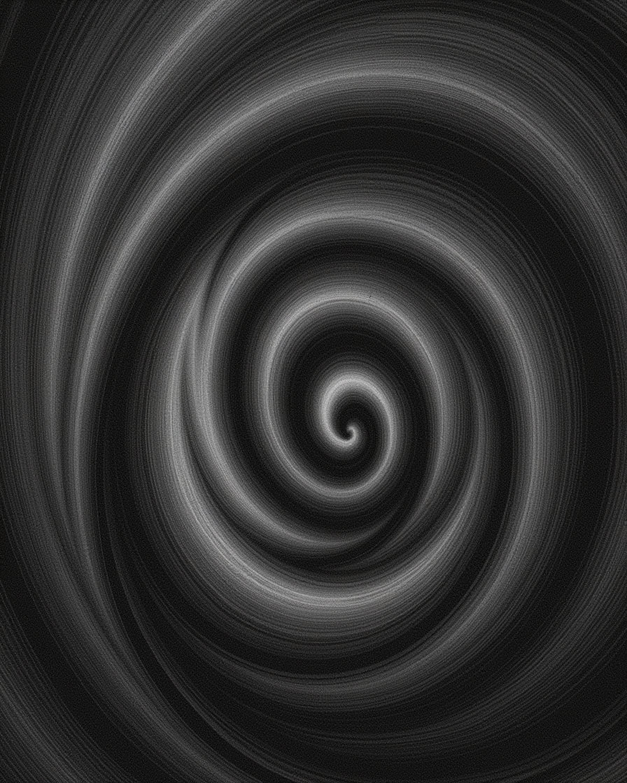 Monochromatic Swirl Pattern Rug
