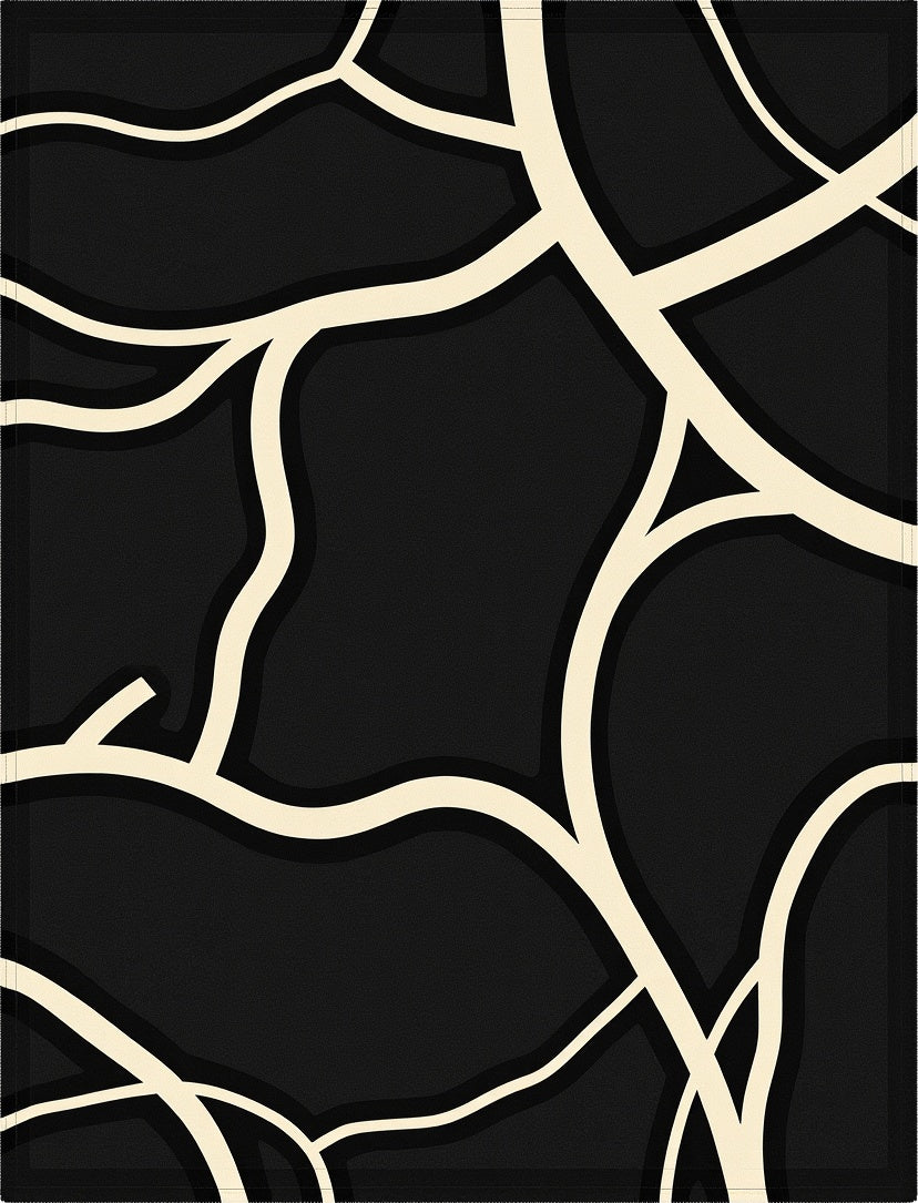 Abstract Vine Intertwine Graphic Rug
