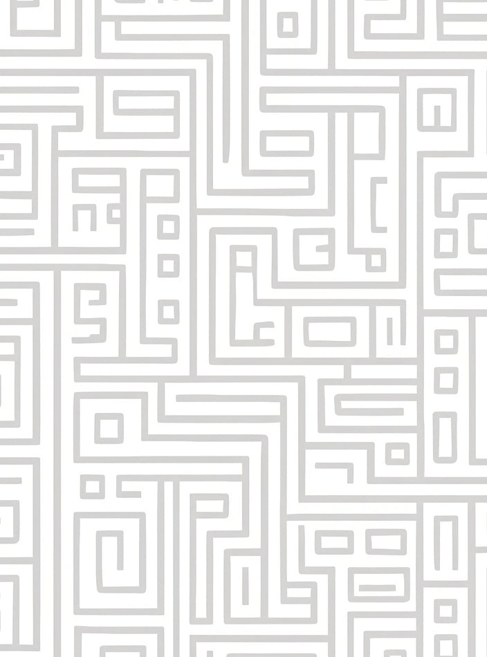 Abstract Geometric Maze Pattern Rug