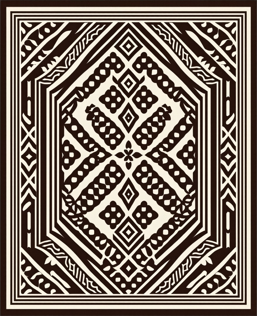 Geometric Tribal Patterned Rug