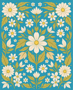 Daisy Floral Pattern Rug
