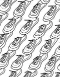 Athletic Shoe Pattern Print Rug
