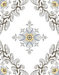 Ornate Floral Medallion Pattern Rug