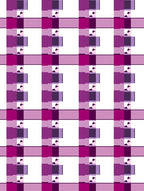 Modern Plaid Purple Geometric Pattern Design Rug