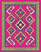 Bold Geometric Ethnic Inspired Rug