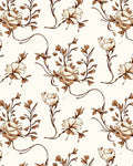 Ornate Floral Vine Pattern Rug