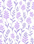 Purple Lavender Branches Pattern Rug