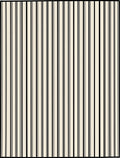 Bold Vertical Black Stripe Pattern Rug