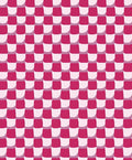 Quilted Pink White Checkered Pattern Rug