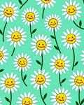 Smiling Daisy Floral Pattern Rug