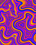 Neon Swirls Pattern Rug
