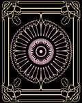 Art Deco Floral Sunburst Mandala Rug