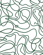 Organic Flowing Line Pattern Rug