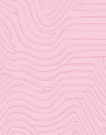 Soft Pink Wavy Swirl Pattern Design Rug
