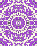Floral Mandala Patterned Violet Rug