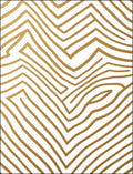 Abstract Gold Wavy Lines Rug