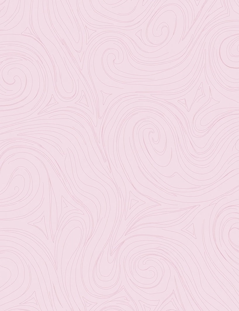 Pale Pink Swirl Abstract Pattern Rug