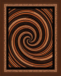 Trippy Swirl Pattern Rug