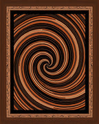 Trippy Swirl Pattern Rug