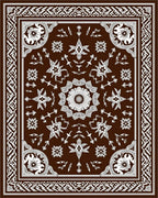 Intricate Floral Star Pattern Rug
