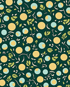 Green Earth Leaf Pattern Rug