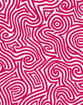Crimson Swirl Intertwined Maze Rug