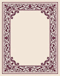 Elaborate Floral Scrollwork Border Rug