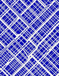 Abstract Blue White Geo Pattern Rug