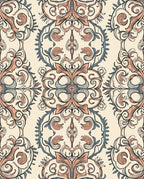 Vintage Floral Swirls Pattern Design Rug