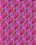 Abstract Swirls Geometric Pink Pattern Rug