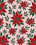 Crimson Red Poinsettia Garden Rug