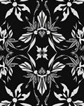 Monochromatic Floral Swirl Pattern Design Rug