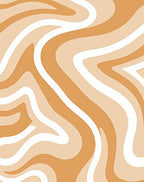 Modern Wavy Earth Tones Rug