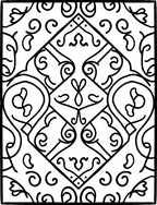 Intricate Swirls Geometric Design Rug