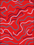 Wavy Lines Abstract Pattern Rug