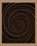 Abstract Swirls Dark Brown Design Rug