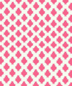 Pink Geometric Cluster Pattern Design Rug